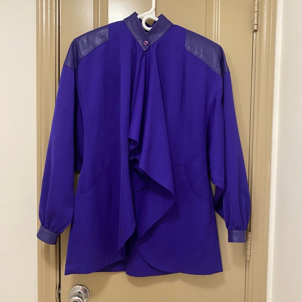 MARC D’ALCY Blazer Coat - Size 2 - Purple